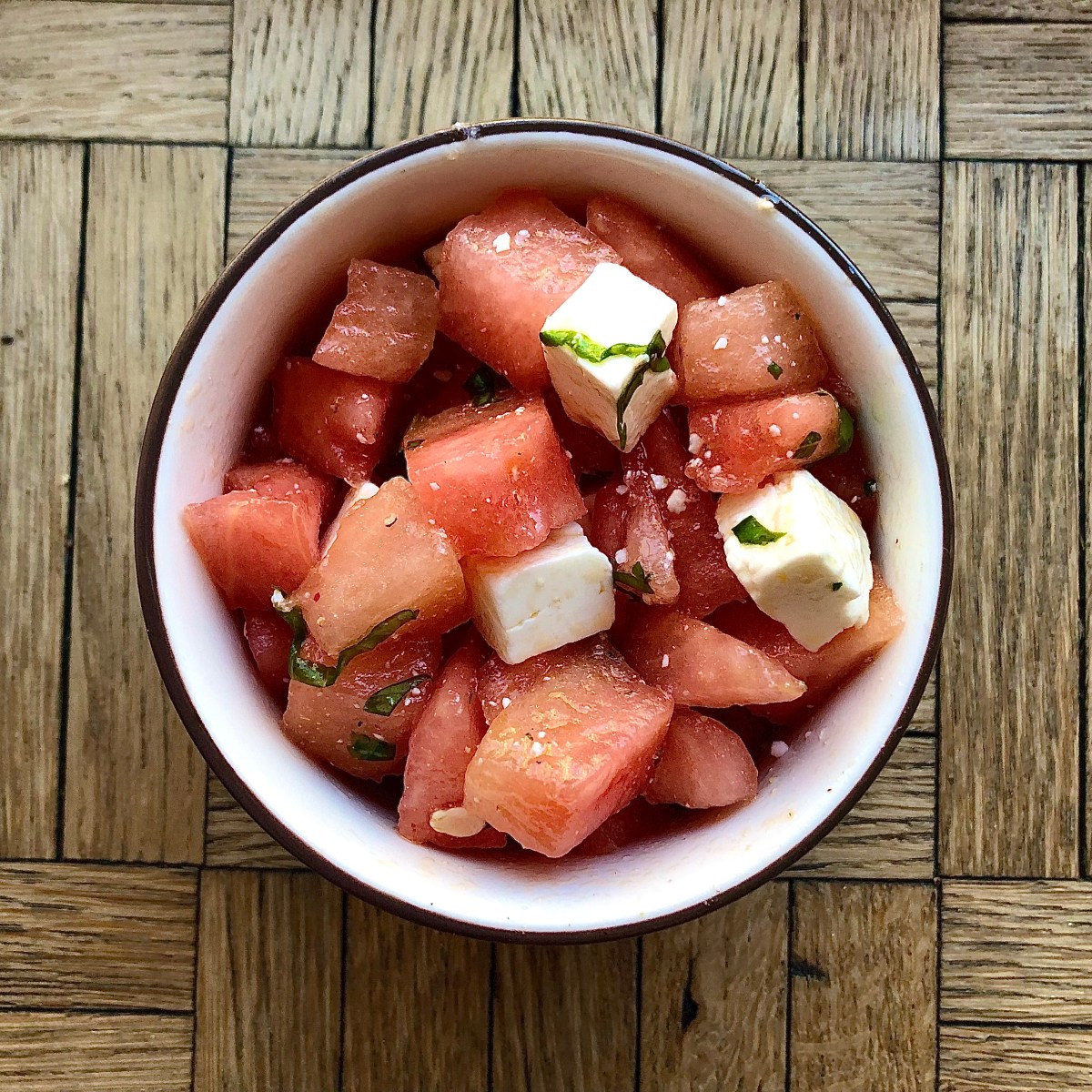 Salade pastèque-feta